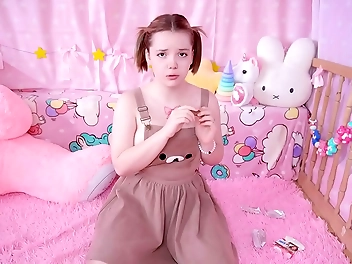 Sweet-tooth Teen Defies Step-daddy's Orders - Indulges In Forbidden Treats!