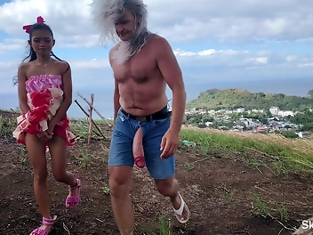 Wildest Public Sex On Ocean And Mountain: Biggest Cock And Smallest Pussy