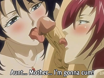 Hot Stepmom And Stepsister Make A Boy's Dream Come True - Uncensored Hentai Video With Subtitles