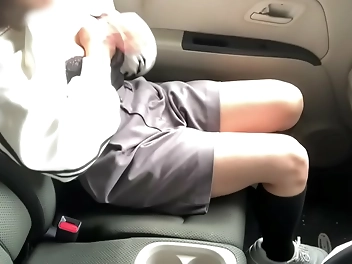 Japanese Girl Feels Great Having Private Outdoor Ecchi Moment By Car: