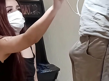 Techie Surprised By Sexy Housewife - Watch Now!