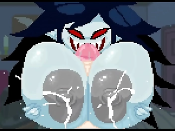 JavλIdol Marceline Sucks Own Tits & Deepthroats For You