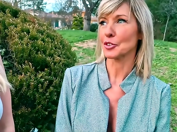 Experience The Thrill Of A French Blonde Milf Threesome