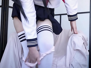 Squirting With Hitachi Magic Wand: Japanese Student's Sexual Journey With Bella Hentaigirl