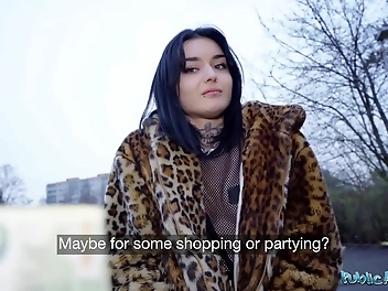 Busty French Beauty Crystal Cherry's Hot Outdoor Blowjob And Big Dick Pov