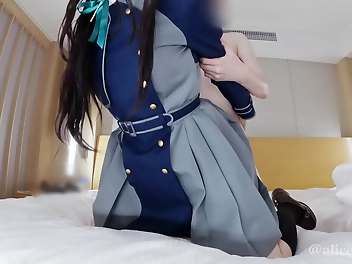 Japanese Beauty Lycoris Recoils In Inoue Takina's Seductive Cosplay Video