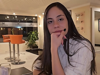 Friendly Reunion: Sultry Encounter With A Seductive Woman In A Hotel Room