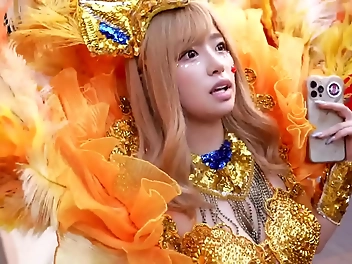 Japanese G-cup Women Going Wild In Samba Dancing! The Hottest Guy Nails Them With His Intense Gaze!