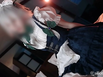 Japanese Beauty Plays With Herself And Off-Beat Cop In A Tight Space