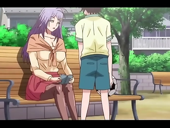 Japanese HENTAI: Young Boy's First Sex With Hot MILF In The Park