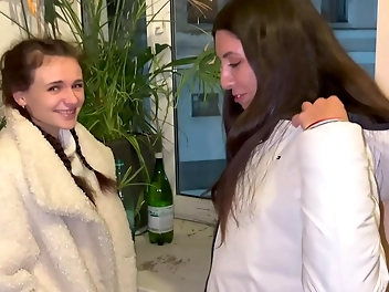 Two Hot Girls Won't Regret Being Picked Up By These Cuties!