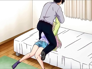 Watch Hot Japanese Anime Hentai: Blonde Stepsister Roughly Sucks Senpai's Cock For Escape