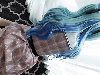 Japanese VTuber Cosplaying Gets Raw Sex, Multiple Creampie Orgasms!