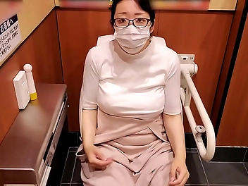 JApi Girl's Solo Play In Public Toilet - Must Watch!