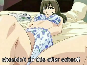 Busty Teacher's 'Hentai' Masturbation Session After Class
