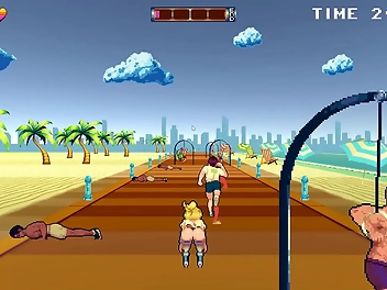 Sizzling HENTAI Game PornPlay With Roller Babe And Muscular Guys - Outdoor BDSM Fun