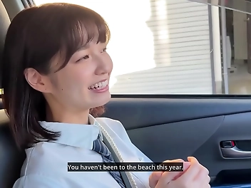 JAV: Sumire's Steamy Beach Date Leads To Hot Sex With Her Boyfriend!