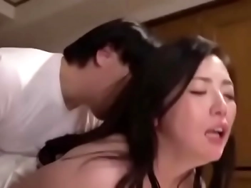 Japanese Cutie Gets Creampied After Hitting The Bed Hard!