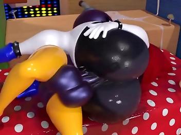Jap Futanari Porn: Mario's Incredible Cumshot