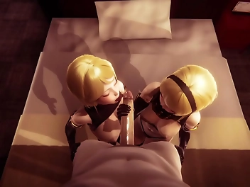 Exploring The Sexy Side Of Nier: Automata With These Twincestuous 3D Hentai Anime Scenes!