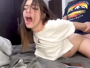 Svelte Latin Beauty Takes Anal To The Max With Huge Cock, Cum-filled Ass
