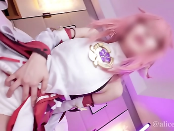 Yae Miko: Raw Sex Video Of The Popular Asian Porn Star In Cosplay Attire